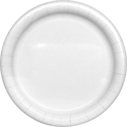 AJM Packaging Coated Paper Plates (CP9AJCWWH1PK)