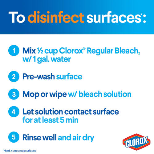Clorox Disinfecting Bleach, Regular