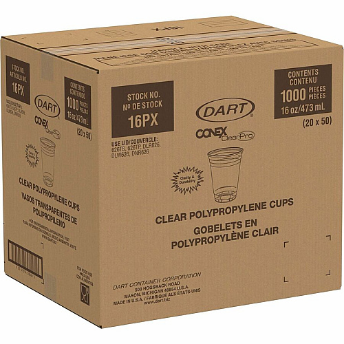 SOLO Conex 16 oz ClearPro Cold Cups (16PX)