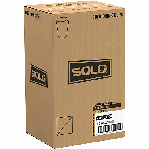 SOLO 7 oz Waxed Paper Cold Cups (R7NJ8000)