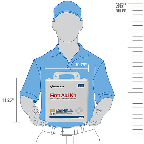 First Aid Only 50-Person Unitized Plastic First Aid Kit - ANSI Compliant (90601)