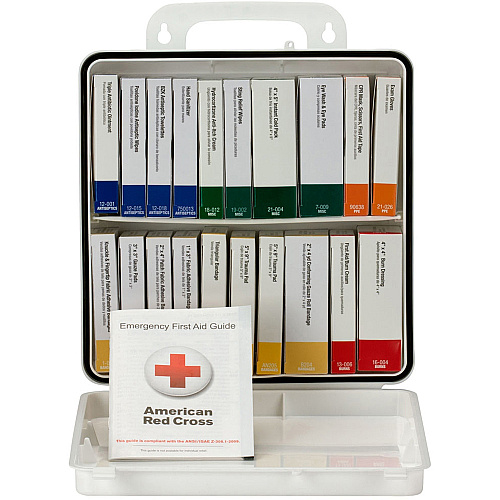 First Aid Only 50-Person Unitized Plastic First Aid Kit - ANSI Compliant (90601)