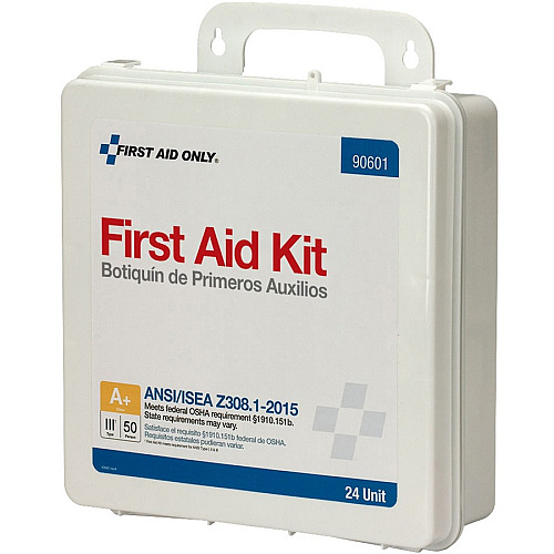 First Aid Only 50-Person Unitized Plastic First Aid Kit - ANSI Compliant (90601)