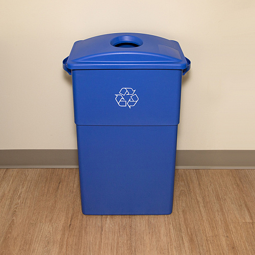 Genuine Joe 23-Gallon Recycling Bin Cutout Lid (98219)