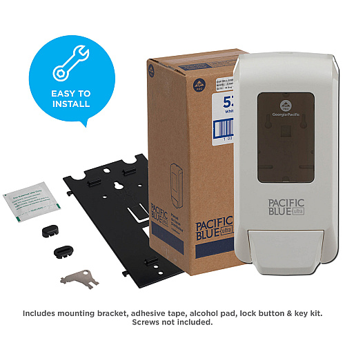 Pacific Blue Ultra Foaming Hand Soap/Hand Sanitizer Wall-Mounted Manual Dispenser (53058)