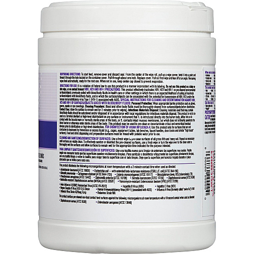 Clorox Healthcare Quat Alcohol Cleaner Disinfectant Wipes