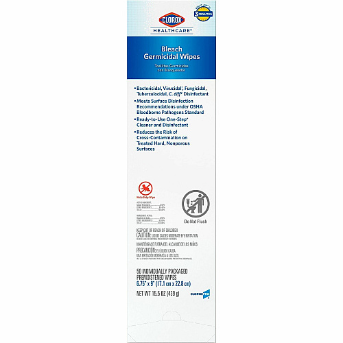 Clorox Healthcare Bleach Germicidal Wipes (31424)