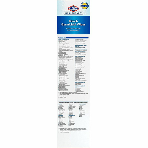 Clorox Healthcare Bleach Germicidal Wipes (31424)