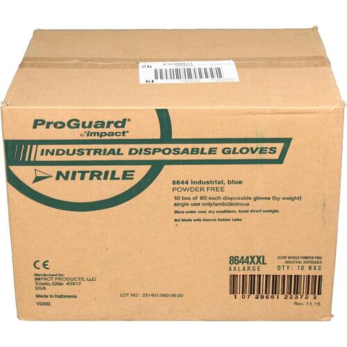 ProGuard XXL Disposable Nitrile Gloves (8644XXLCT)