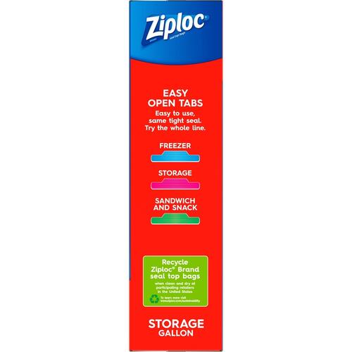 Ziploc Double Zipper Gallon Storage Bags (665016CT)