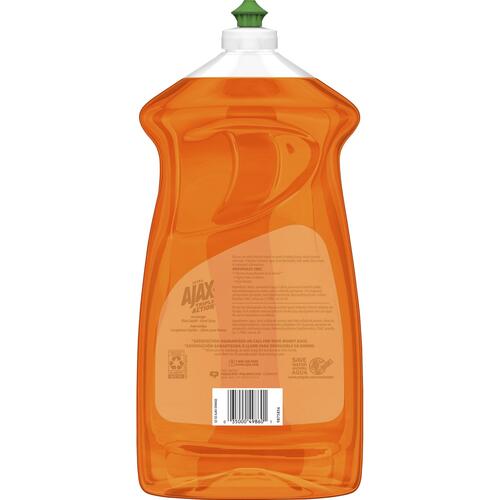 Ajax Triple Action Orange Dish Liquid - 90 fl. oz. Bottle (49874)
