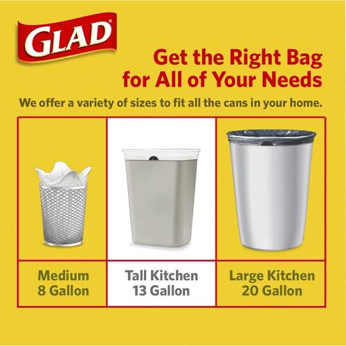 Glad OdorShield Tall Kitchen Drawstring Trash Bags