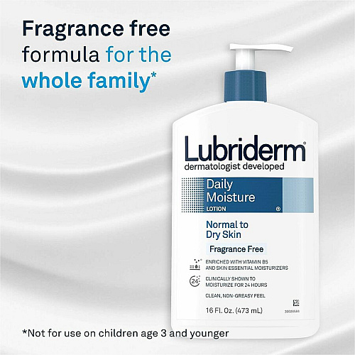 Lubriderm Daily Moisture Lotion Fragrance-Free (48323CT)