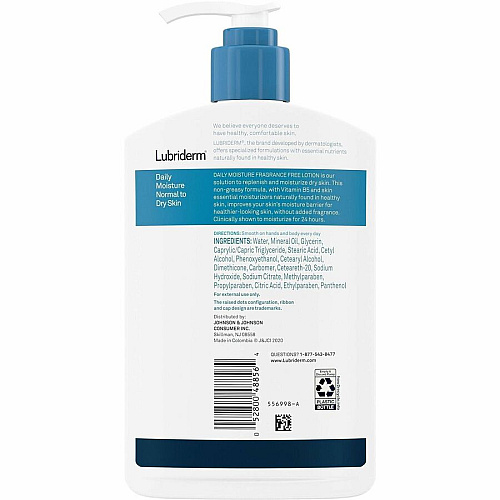 Lubriderm Daily Moisture Lotion Fragrance-Free (48323CT)