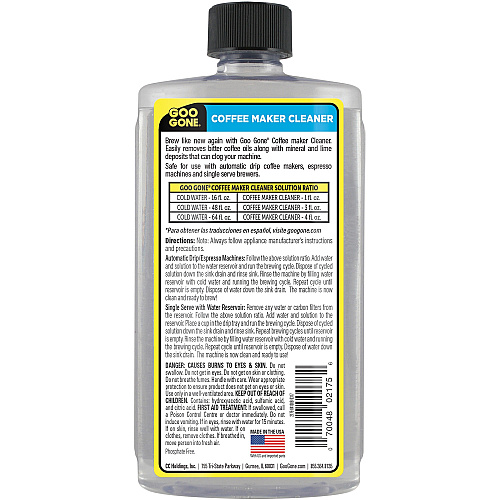 Goo Gone Coffee Maker Cleaner