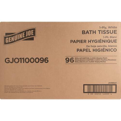 Genuine Joe 1-ply Bath Tissue