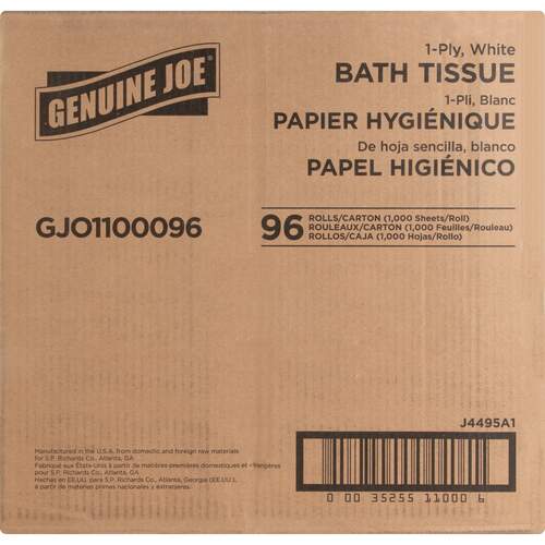 Genuine Joe 1-ply Bath Tissue