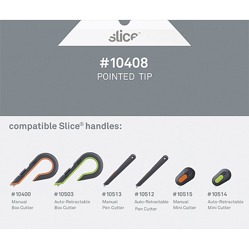 slice Pointed Tip Ceramic Cutter Blades (10408)