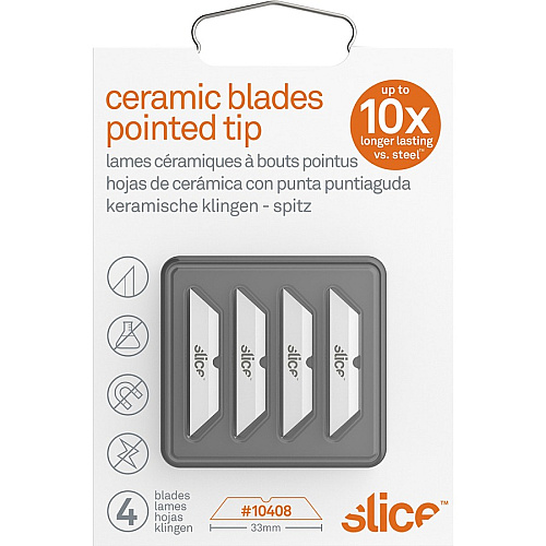slice Pointed Tip Ceramic Cutter Blades (10408)