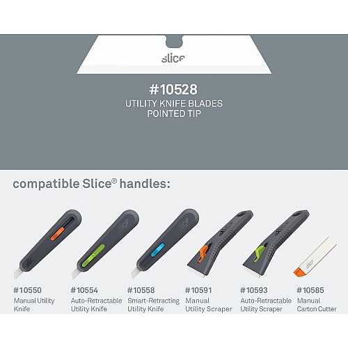 slice Pointed Tip Ceramic Utility Blades (10528)