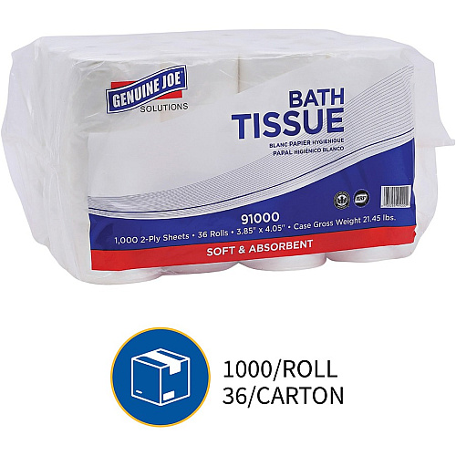Genuine Joe Solutions Double Capacity Bath Tissue (91000PL)