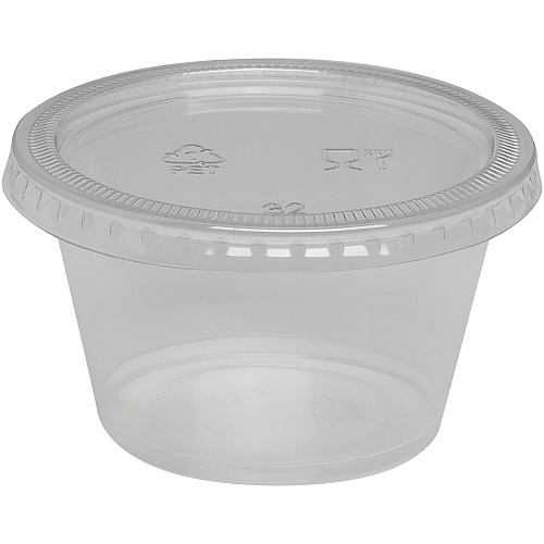 Dixie 4 oz Souffle Cups by GP Pro (PP40CLEAR)