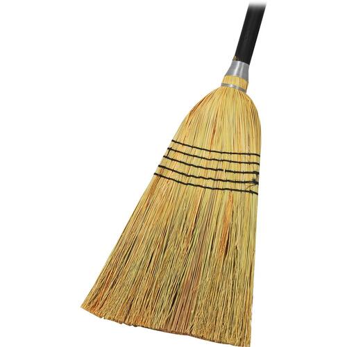 Genuine Joe GJO58564, Corn Blend Janitor Broom, 6 / Carton, Black