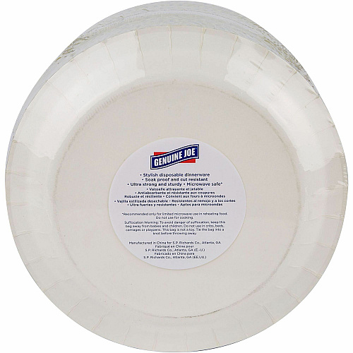 Genuine Joe 10" Printed Paper Plates (10319)