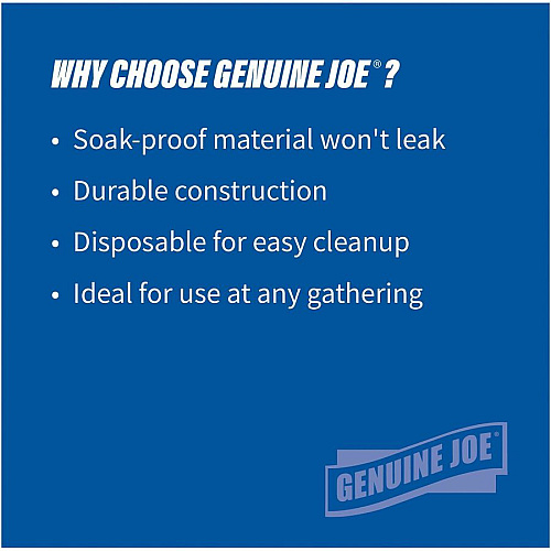 Genuine Joe 9" Printed Paper Plates (10320)