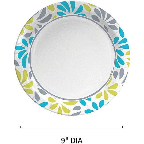 Genuine Joe 9" Printed Paper Plates (10320)