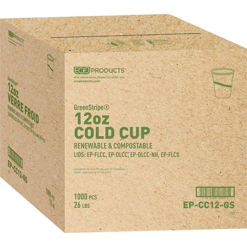Eco-Products GreenStripe Cold Cups (EPCC12GSPL)
