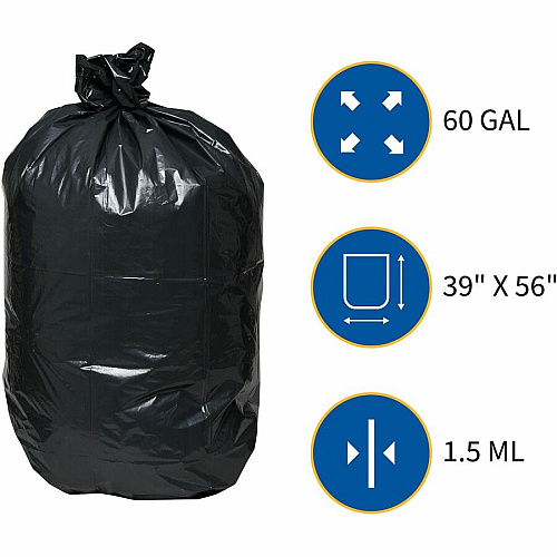 Genuine Joe Heavy-Duty Trash Can Liners (01535PL)
