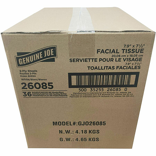Genuine Joe Cube Box Facial Tissue (26085PL)