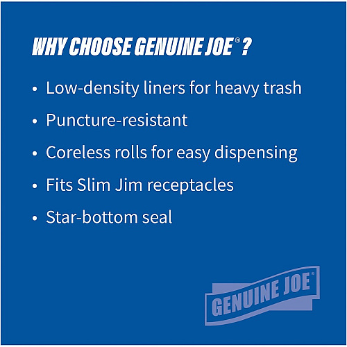 Genuine Joe Slim Jim 23-gallon Can Liners (70057PL)