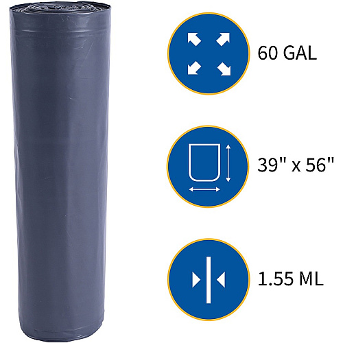 Genuine Joe Maximum Strength Trash Can Liner (70343PL)