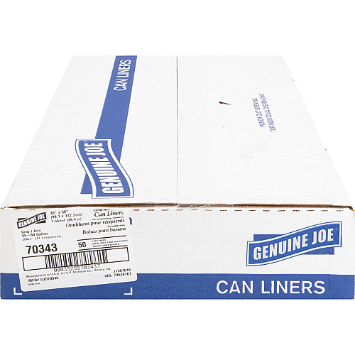 Genuine Joe Maximum Strength Trash Can Liner (70343PL)