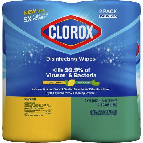 Clorox Disinfecting Wipes Value Pack, Bleach-Free Cleaning Wipes (01599BD)