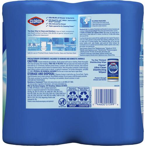 Clorox Disinfecting Wipes Value Pack, Bleach-Free Cleaning Wipes (01599PL)