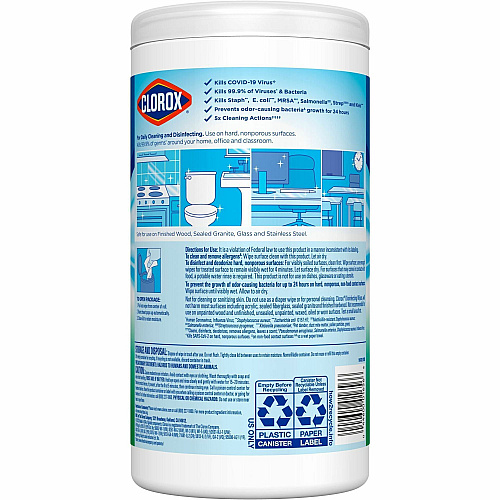 Clorox Disinfecting Wipes, Bleach-Free Cleaning Wipes (01656BD)