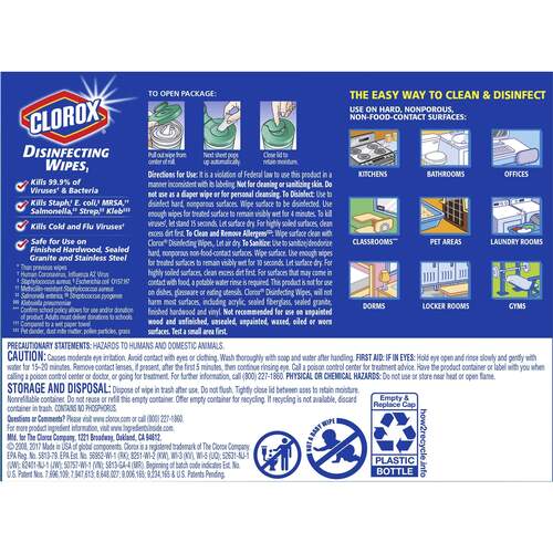Clorox Disinfecting Wipes, Bleach-Free Cleaning Wipes