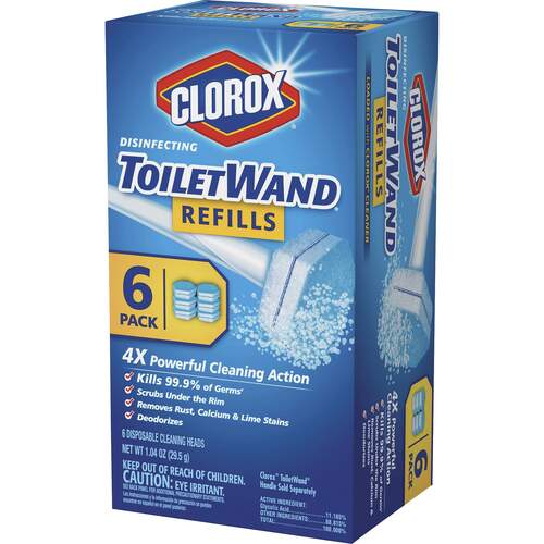 Clorox ToiletWand Disinfecting Refills, Disposable Wand Heads