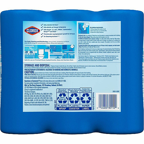 Clorox Disinfecting Cleaning Wipes Value Pack (30112PL)