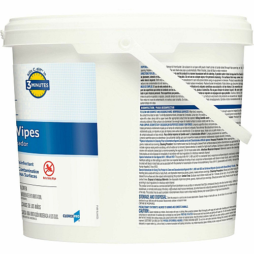 Clorox Healthcare Bleach Germicidal Wipes Bucket (30358PL)