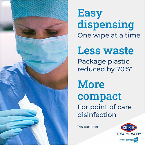 Clorox Healthcare Bleach Germicidal Wipes Bucket (30358PL)