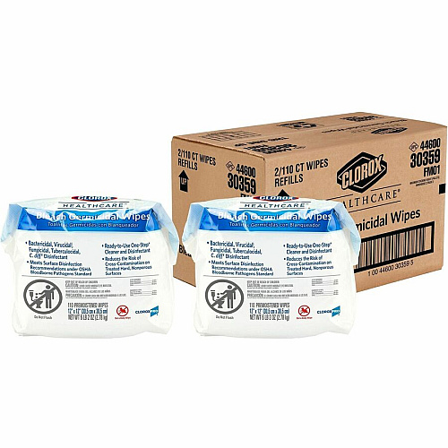 Clorox Healthcare Bleach Germicidal Wipes Bucket Refill (30359BD)