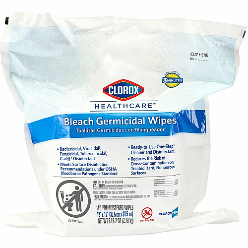 Clorox Healthcare Bleach Germicidal Wipes Bucket Refill (30359BD)