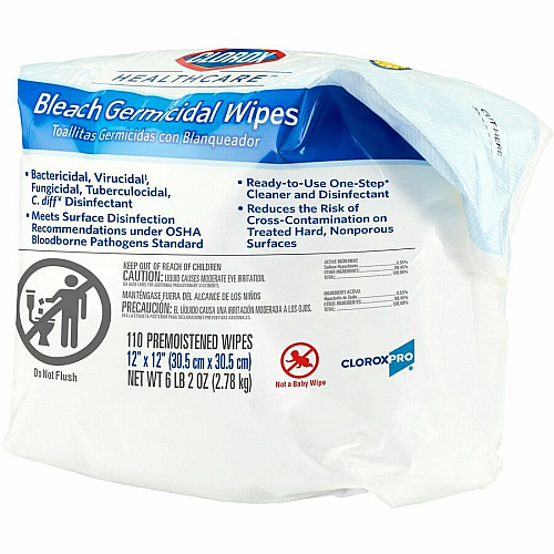 Clorox Healthcare Bleach Germicidal Wipes Bucket Refill (30359BD)