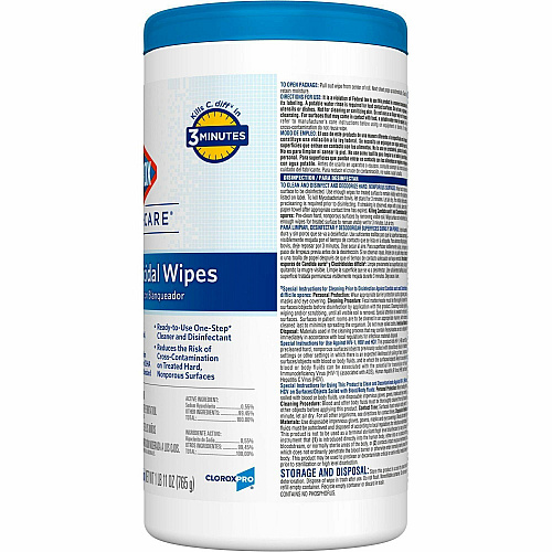 Clorox Healthcare Bleach Germicidal Wipes (30577BD)