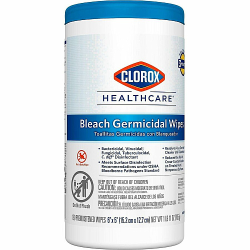 Clorox Healthcare Bleach Germicidal Wipes (30577PL)