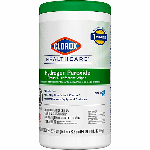Clorox Healthcare Hydrogen Peroxide Cleaner Disinfectant Wipes (30824PL)